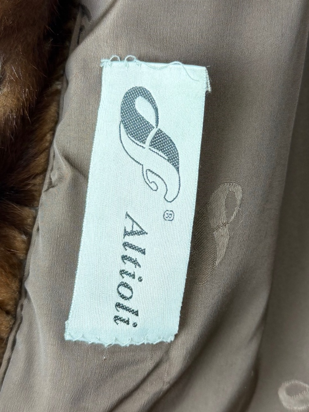 Vintage Saga Mink Female Ranch Mink Genuine Brown Fur Jacket Coat - Picture 5 of 12